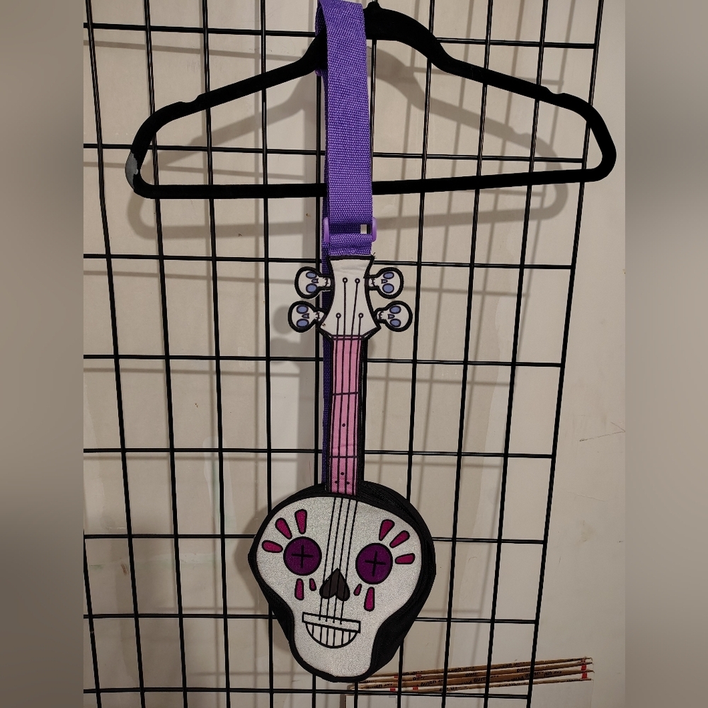 Vampirina Disney Sugar Skull Guitar Purse